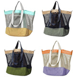 Maxbell Mesh Beach Bag Casual for Women Shoulder Bag for Vacation Essentials Outdoor Green