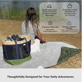 Maxbell Mesh Beach Bag Casual for Women Shoulder Bag for Vacation Essentials Outdoor Green