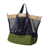 Maxbell Mesh Beach Bag Casual for Women Shoulder Bag for Vacation Essentials Outdoor Green