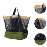 Maxbell Mesh Beach Bag Casual for Women Shoulder Bag for Vacation Essentials Outdoor Green