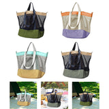 Maxbell Mesh Beach Bag Casual for Women Shoulder Bag for Vacation Essentials Outdoor Green
