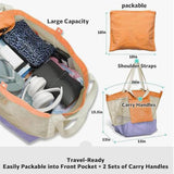 Maxbell Mesh Beach Bag Casual for Women Shoulder Bag for Vacation Essentials Outdoor Purple