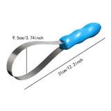 Maxbell Horse Brush Scraper Cleaning Tool Horse Hair Comb for Cattle Horse Livestock Single Loop