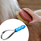 Maxbell Horse Brush Scraper Cleaning Tool Horse Hair Comb for Cattle Horse Livestock Single Loop