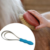 Maxbell Horse Brush Scraper Cleaning Tool Horse Hair Comb for Cattle Horse Livestock Double Loop