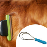Maxbell Horse Brush Scraper Cleaning Tool Horse Hair Comb for Cattle Horse Livestock Double Loop