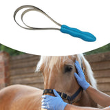 Maxbell Horse Brush Scraper Cleaning Tool Horse Hair Comb for Cattle Horse Livestock Double Loop