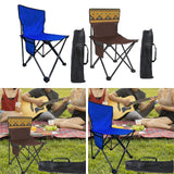 Maxbell Folding Camping Chair Stool Sturdy Portable for Barbecue Traveling Gardening Blue