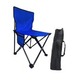 Maxbell Folding Camping Chair Stool Sturdy Portable for Barbecue Traveling Gardening Blue