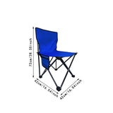 Maxbell Folding Camping Chair Stool Sturdy Portable for Barbecue Traveling Gardening Blue