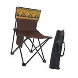 Maxbell Folding Camping Chair Stool Sturdy Portable for Barbecue Traveling Gardening Brown