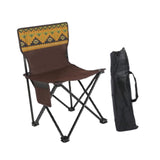 Maxbell Folding Camping Chair Stool Sturdy Portable for Barbecue Traveling Gardening Brown