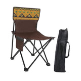 Maxbell Folding Camping Chair Stool Sturdy Portable for Barbecue Traveling Gardening Brown