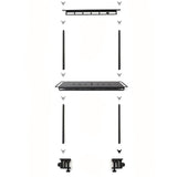 Maxbell Camping Lantern Stand Practical Stable Shelving Camping Desktop Storage Rack