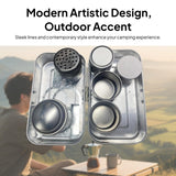 Maxbell Camping Coffee Maker Kit Compact Vintage Design for Travel Hiking Collectors