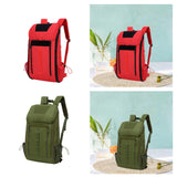 Maxbell Trauma Backpack Empty Oxford Cloth Emt Trauma Bag for Nurse Camping Trekking red