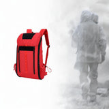 Maxbell Trauma Backpack Empty Oxford Cloth Emt Trauma Bag for Nurse Camping Trekking red