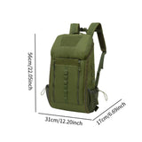 Maxbell Trauma Backpack Empty Oxford Cloth Emt Trauma Bag for Nurse Camping Trekking green