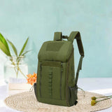 Maxbell Trauma Backpack Empty Oxford Cloth Emt Trauma Bag for Nurse Camping Trekking green