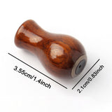 Maxbell Fishing Reel Power Knob Spare Part Repair Wood Portable Modified Rocker Grip polished A