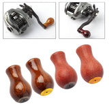 Maxbell Fishing Reel Power Knob Spare Part Repair Wood Portable Modified Rocker Grip polished A