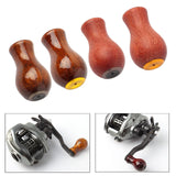 Maxbell Fishing Reel Power Knob Spare Part Repair Wood Portable Modified Rocker Grip polished A