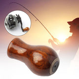 Maxbell Fishing Reel Power Knob Spare Part Repair Wood Portable Modified Rocker Grip polished A