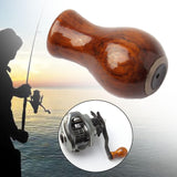 Maxbell Fishing Reel Power Knob Spare Part Repair Wood Portable Modified Rocker Grip polished A