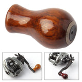 Maxbell Fishing Reel Power Knob Spare Part Repair Wood Portable Modified Rocker Grip polished A