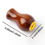 Maxbell Fishing Reel Power Knob Spare Part Repair Wood Portable Modified Rocker Grip polished B