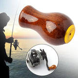 Maxbell Fishing Reel Power Knob Spare Part Repair Wood Portable Modified Rocker Grip polished B