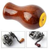 Maxbell Fishing Reel Power Knob Spare Part Repair Wood Portable Modified Rocker Grip polished B