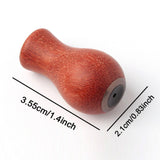 Maxbell Fishing Reel Power Knob Spare Part Repair Wood Portable Modified Rocker Grip matte A