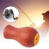 Maxbell Fishing Reel Power Knob Spare Part Repair Wood Portable Modified Rocker Grip matte B
