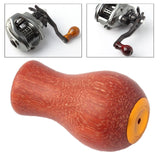 Maxbell Fishing Reel Power Knob Spare Part Repair Wood Portable Modified Rocker Grip matte B