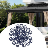 Maxbell 50x Elastic Rope End Hanging Hooks Hanging Clips for Awnings Kitchen Camping 8 Shape