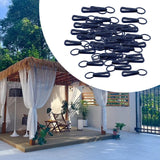 Maxbell 50x Elastic Rope End Hanging Hooks Hanging Clips for Awnings Kitchen Camping O Ring