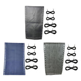 Maxbell Folding Lounge Chair Repair Cloth 160x43cm for Pool Sling Chair Lounge Chair Black