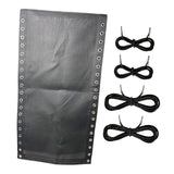 Maxbell Folding Lounge Chair Repair Cloth 160x43cm for Pool Sling Chair Lounge Chair Black