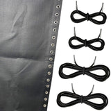 Maxbell Folding Lounge Chair Repair Cloth 160x43cm for Pool Sling Chair Lounge Chair Black