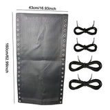 Maxbell Folding Lounge Chair Repair Cloth 160x43cm for Pool Sling Chair Lounge Chair Black