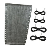Maxbell Folding Lounge Chair Repair Cloth 160x43cm for Pool Sling Chair Lounge Chair Gray