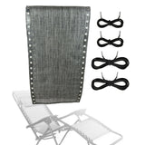 Maxbell Folding Lounge Chair Repair Cloth 160x43cm for Pool Sling Chair Lounge Chair Gray