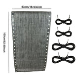 Maxbell Folding Lounge Chair Repair Cloth 160x43cm for Pool Sling Chair Lounge Chair Gray