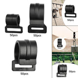 Maxbell 50Pcs Tent Pole Clips Sturdy Tents Hanging Clip for Securing Car Roof Marine 20mm