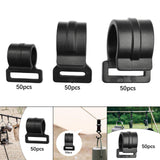 Maxbell 50Pcs Tent Pole Clips Sturdy Tents Hanging Clip for Securing Car Roof Marine 20mm