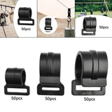 Maxbell 50Pcs Tent Pole Clips Sturdy Tents Hanging Clip for Securing Car Roof Marine 20mm