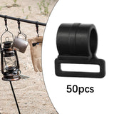 Maxbell 50Pcs Tent Pole Clips Sturdy Tents Hanging Clip for Securing Car Roof Marine 20mm