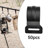 Maxbell 50Pcs Tent Pole Clips Sturdy Tents Hanging Clip for Securing Car Roof Marine 20mm Thickness