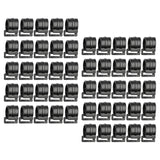 Maxbell 50Pcs Tent Pole Clips Sturdy Tents Hanging Clip for Securing Car Roof Marine 25mm